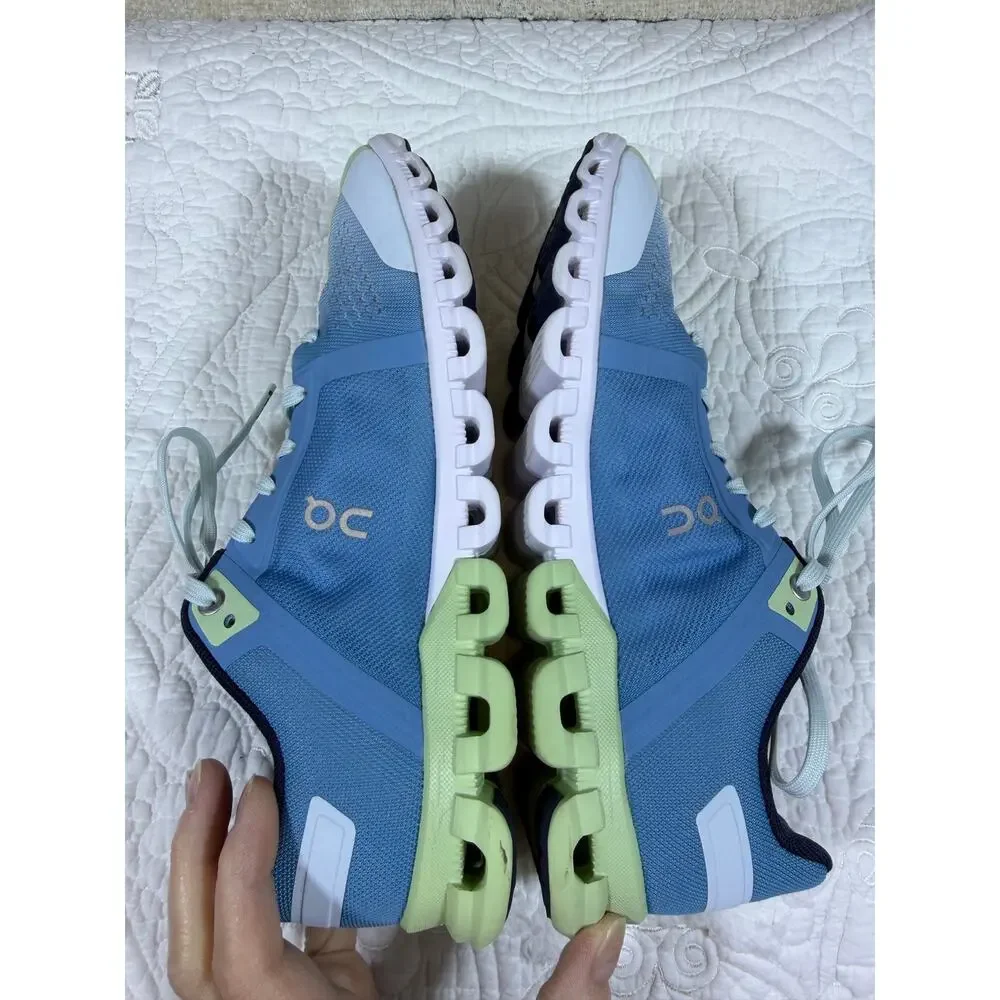 On Cloud Womens 8 Blue Cloudflow CloudTec Lace Up Running Athletic Shoes Sneaker